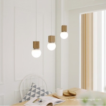 Home decor modern nordic natural wooden pendant chandelier light